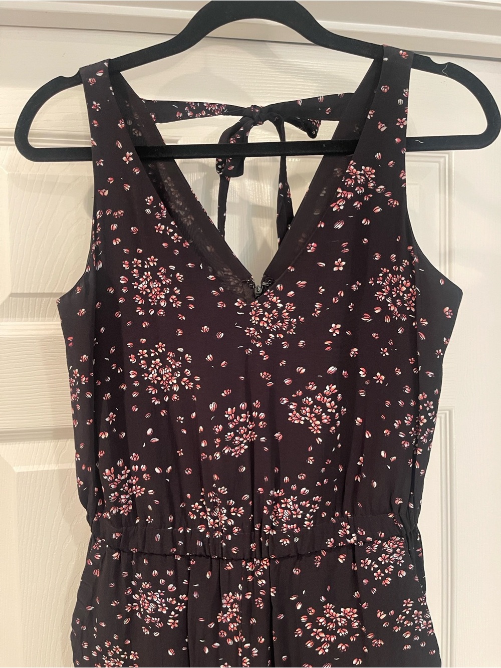 LOFT sleeveless floral Jumpsuit